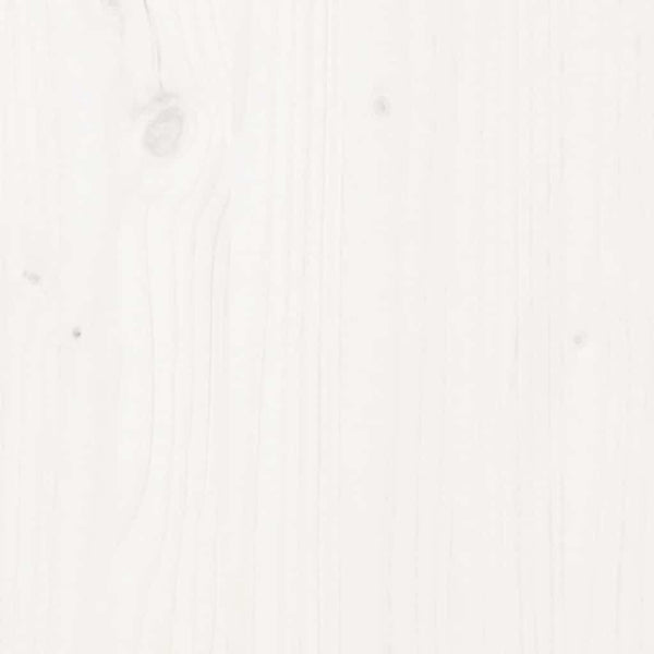 Vidaxl Dining Table White 110X55x75 Cm Solid Wood Pine Dining Tables