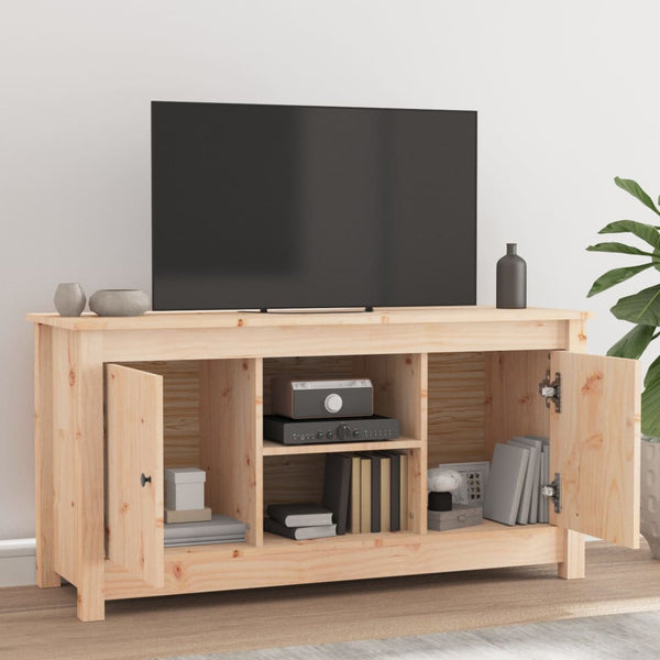 Tv Cabinet 103X36.5X52 Cm Solid Wood Pine Tv Stands & Entertainment Units