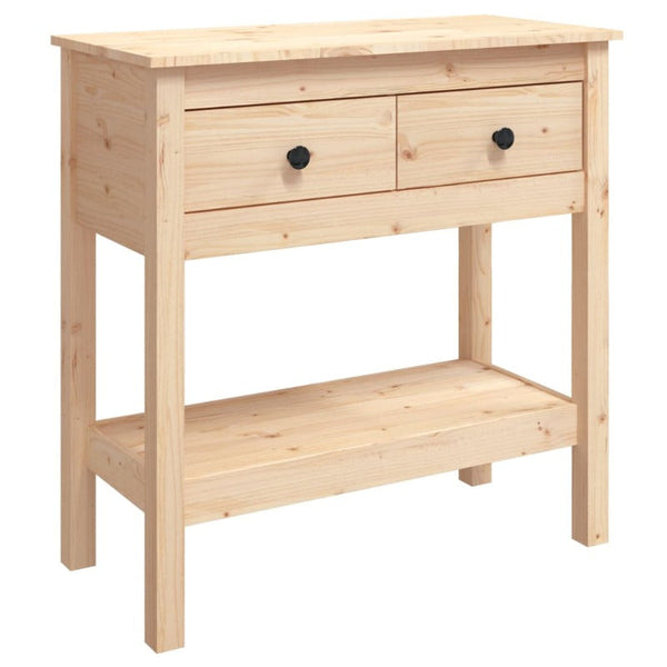Console Table 75X35x75 Cm Solid Wood Pine Tables