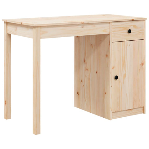 Vidaxl Desk 100X50x75 Cm Solid Wood Pine