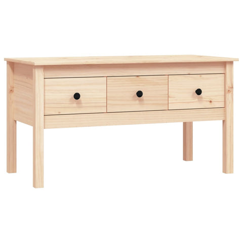 Coffee Table 102X49x55 Cm Solid Wood Pine Coffee Tables