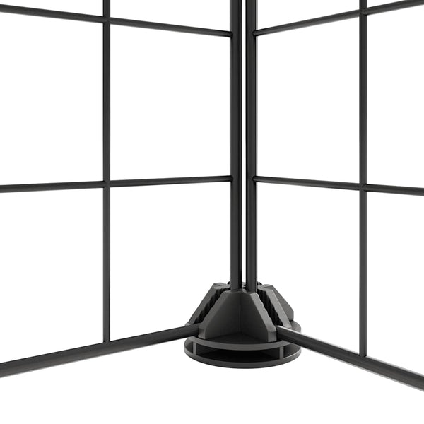 Vidaxl 28 Panel Pet Cage With Door Black 35X35 Cm Steel Dog Cages