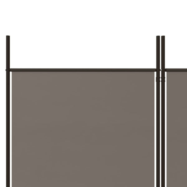 4-Panel Room Divider Anthracite 200X200 Cm Fabric