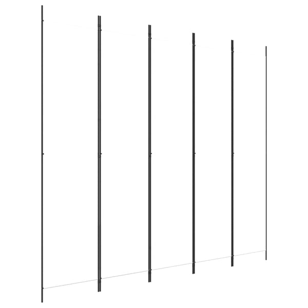Vidaxl 5 Panel Room Divider White 250X220 Cm Fabric Screens & Room Dividers