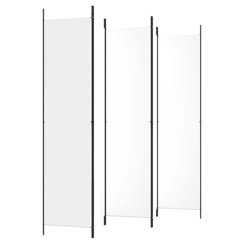 Vidaxl 5 Panel Room Divider White 250X220 Cm Fabric Screens & Room Dividers