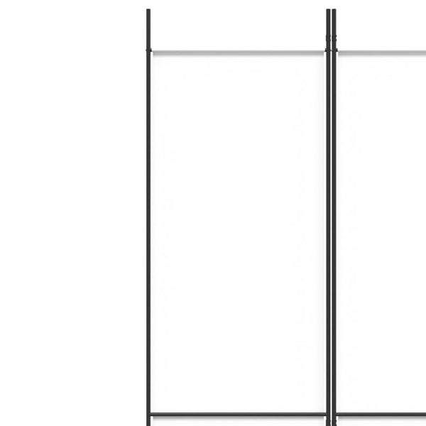 Vidaxl 5 Panel Room Divider White 250X220 Cm Fabric Screens & Room Dividers