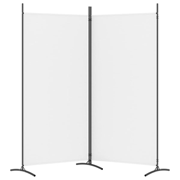 Vidaxl 2 Panel Room Divider White 175X180 Cm Fabric Screens & Room Dividers