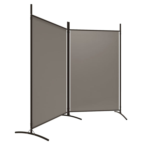 Vidaxl 2 Panel Room Divider Anthracite 175X180 Cm Fabric Screens & Room Dividers