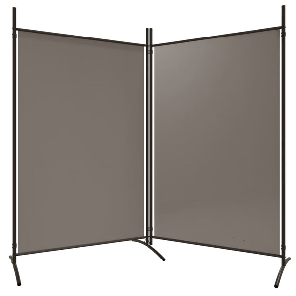 Vidaxl 2 Panel Room Divider Anthracite 175X180 Cm Fabric Screens & Room Dividers