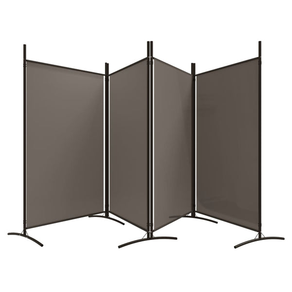 Vidaxl 4 Panel Room Divider Anthracite 346X180 Cm Fabric Screens & Room Dividers