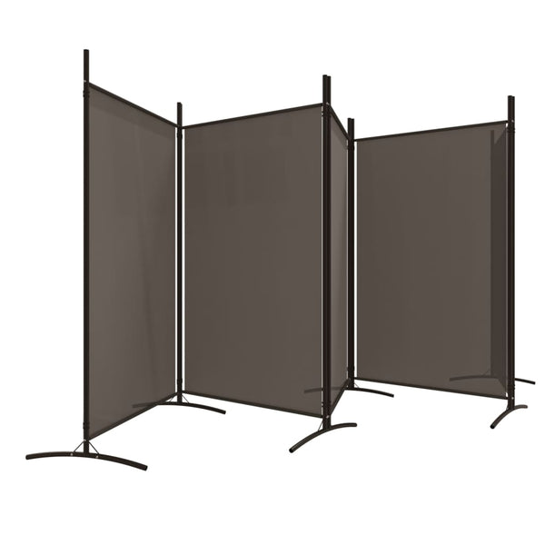 Vidaxl 5 Panel Room Divider Anthracite 433X180 Cm Fabric Screens & Room Dividers