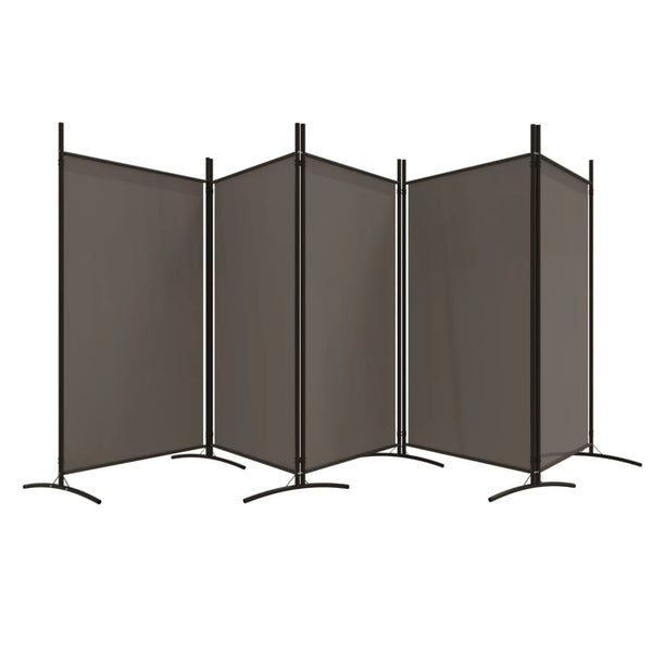 5-Panel Room Divider Anthracite 433X180 Cm Fabric
