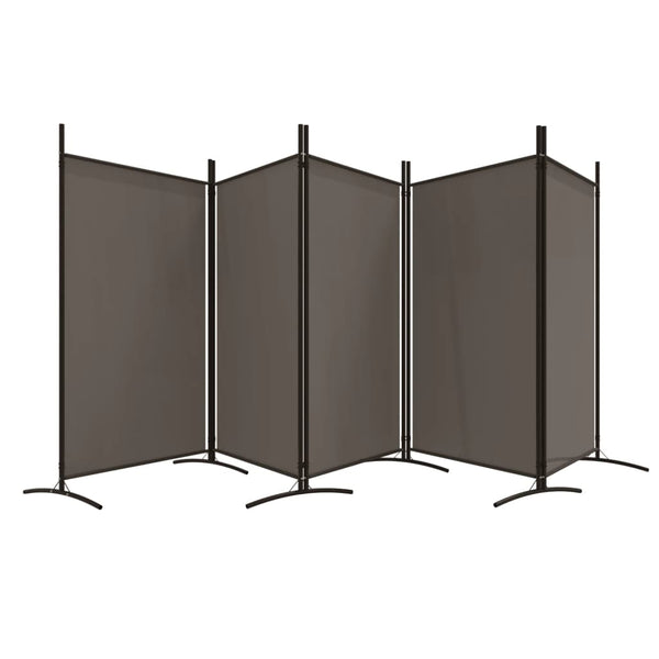 Vidaxl 5 Panel Room Divider Anthracite 433X180 Cm Fabric Screens & Room Dividers
