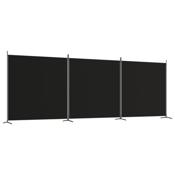 3-Panel Room Divider 525X180 Cm Fabric