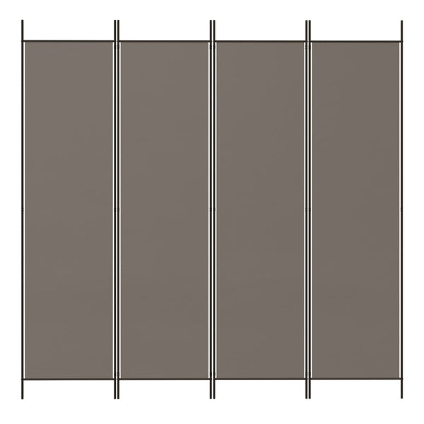 Vidaxl 4 Panel Room Divider Anthracite 698X180 Cm Fabric Screens & Room Dividers