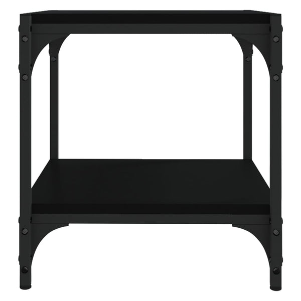 Tv Cabinet Black 40X33x41 Cm Engineered Wood And Steel Tv Stands & Entertainment Units