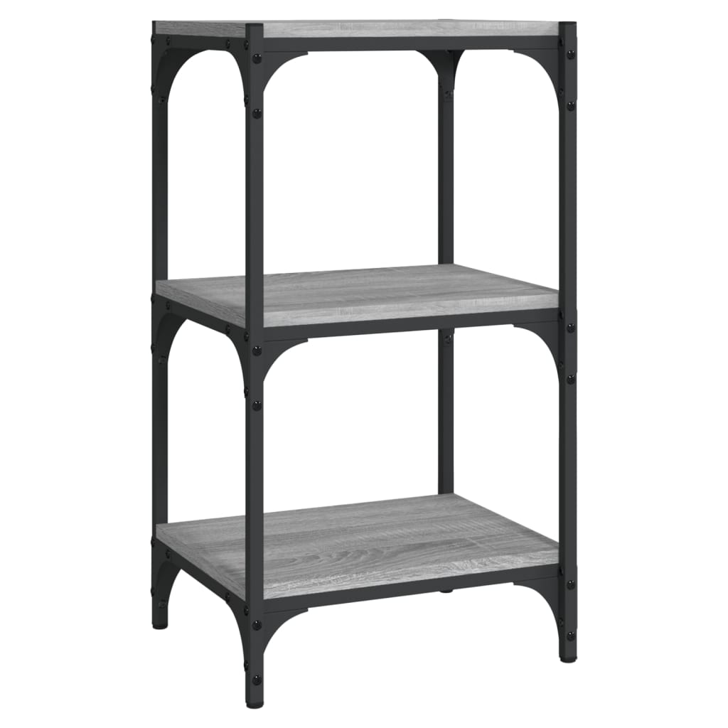 Book Cabinet Grey Sonoma 40X33x70.5 Cm Engineered Wood And Steel Bookshelves