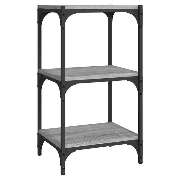 Book Cabinet Grey Sonoma 40X33x70.5 Cm Engineered Wood And Steel Bookshelves