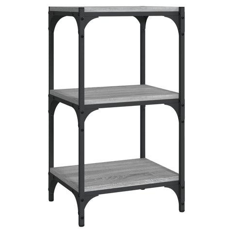 Book Cabinet Grey Sonoma 40X33x70.5 Cm Engineered Wood And Steel Bookshelves