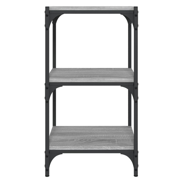 Book Cabinet Grey Sonoma 40X33x70.5 Cm Engineered Wood And Steel Bookshelves