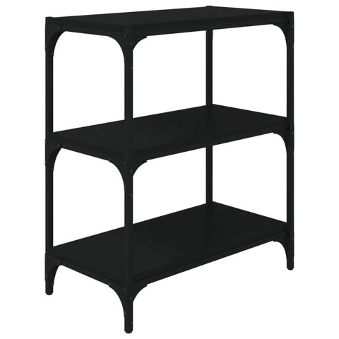 Book Cabinet Black 60X33x70.5 Cm Engineered Wood And Steel