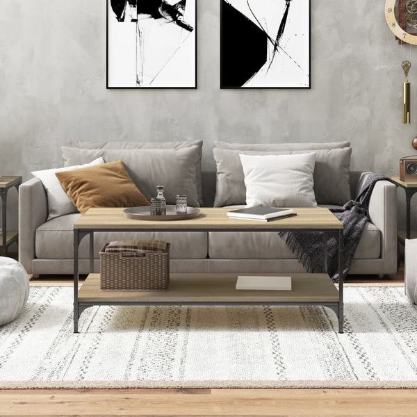 Coffee Table Sonoma Oak 100X50x40 Cm Engineered Wood Coffee Tables