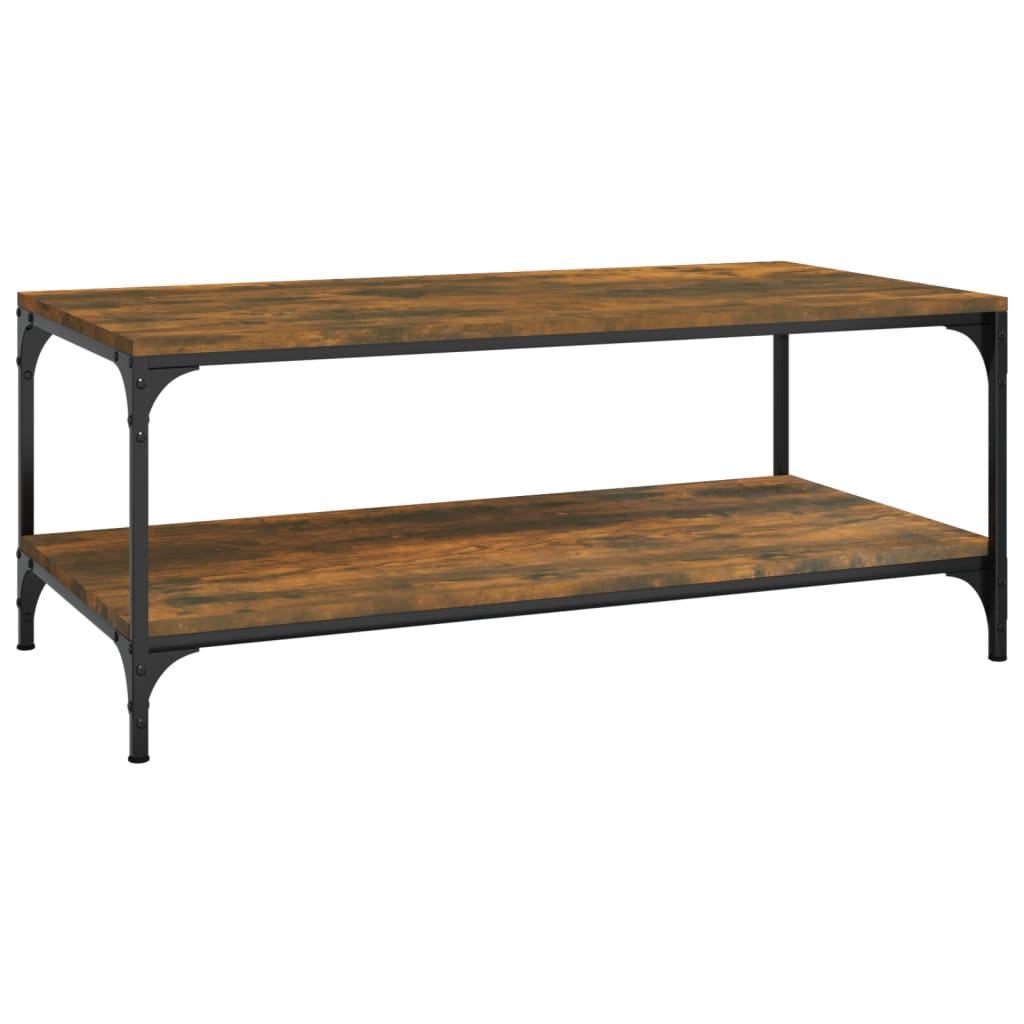 Coffee Table Smoked Oak 100X50x40 Cm Engineered Wood Coffee Tables