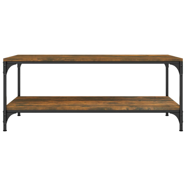 Coffee Table Smoked Oak 100X50x40 Cm Engineered Wood Coffee Tables