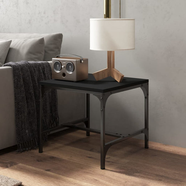 Coffee Table Black 50X50x35 Cm Engineered Wood Coffee Tables