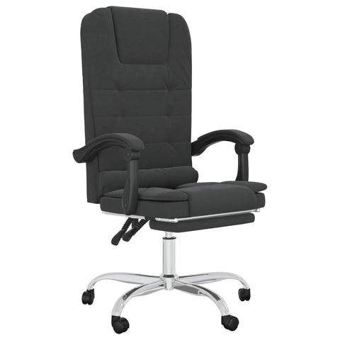 Massage Reclining Office Chair Black Faux Leather Office Chairs