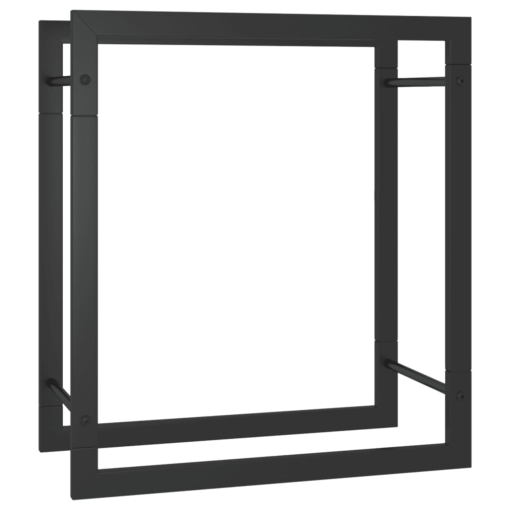 Firewood Rack Matt Black 50X28x56 Cm Steel Fireplace & Stove Accessories