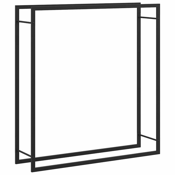 Vidaxl Firewood Rack Matt Black 110X28x116 Cm Steel Firewood Racks