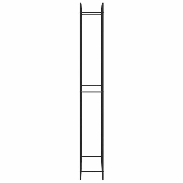 Vidaxl Firewood Rack Matt Black 110X28x214 Cm Steel Firewood Racks