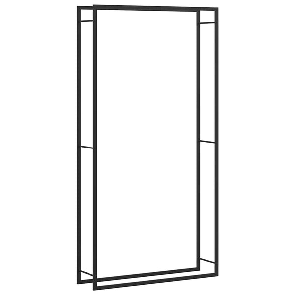 Vidaxl Firewood Rack Matt Black 110X28x214 Cm Steel Firewood Racks