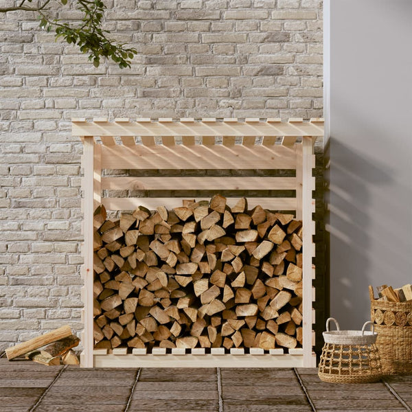 Fireplace & Stove Accessories Firewood Rack 108X73x108 Cm Solid Wood Pine