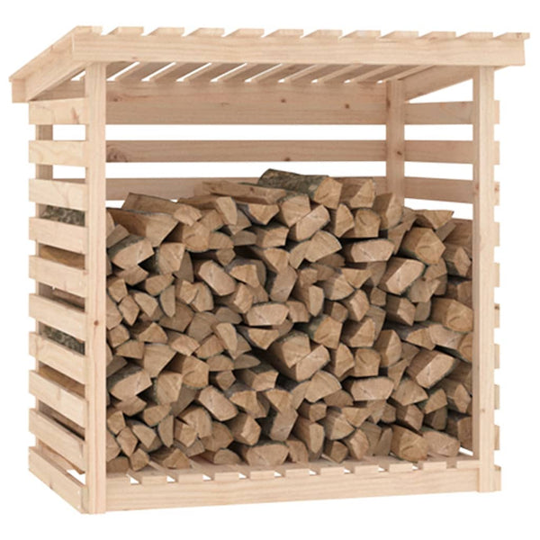 Fireplace & Stove Accessories Firewood Rack 108X73x108 Cm Solid Wood Pine