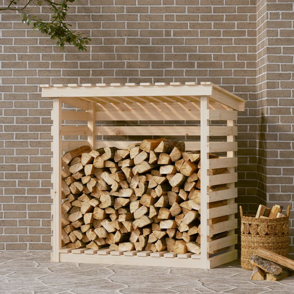 Fireplace & Stove Accessories Firewood Rack 108X73x108 Cm Solid Wood Pine