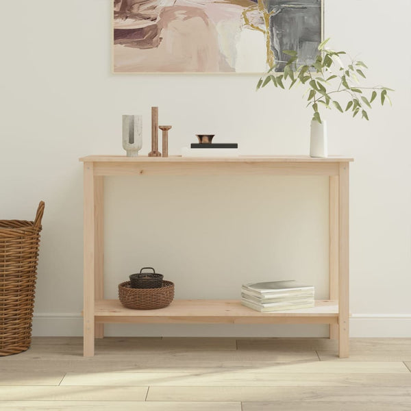 Console Table 110X40x80 Cm Solid Wood Pine Hall Tables