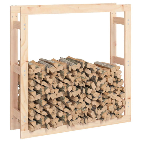 Firewood Rack 100X25x100 Cm Solid Wood Pine Fireplace & Stove Accessories