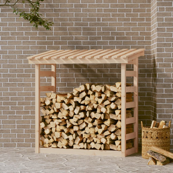 Fireplace & Stove Accessories Firewood Rack 108X64.5X110 Cm Solid Wood Pine