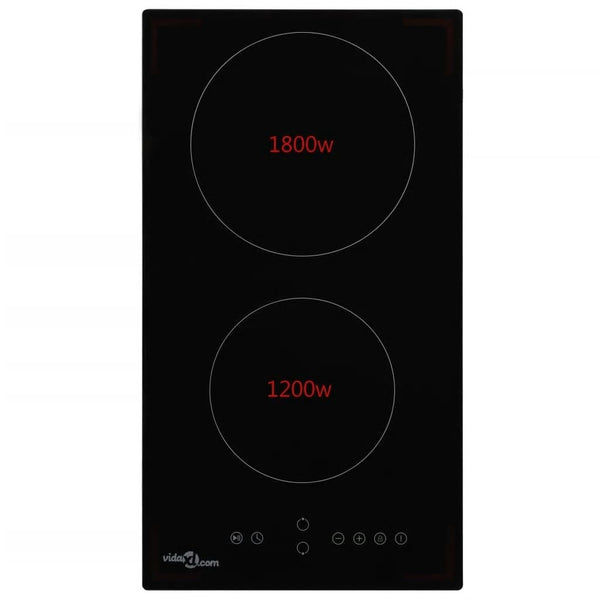 Ceramic Hob With 2 Burners Touch Control 3000 Cooktops