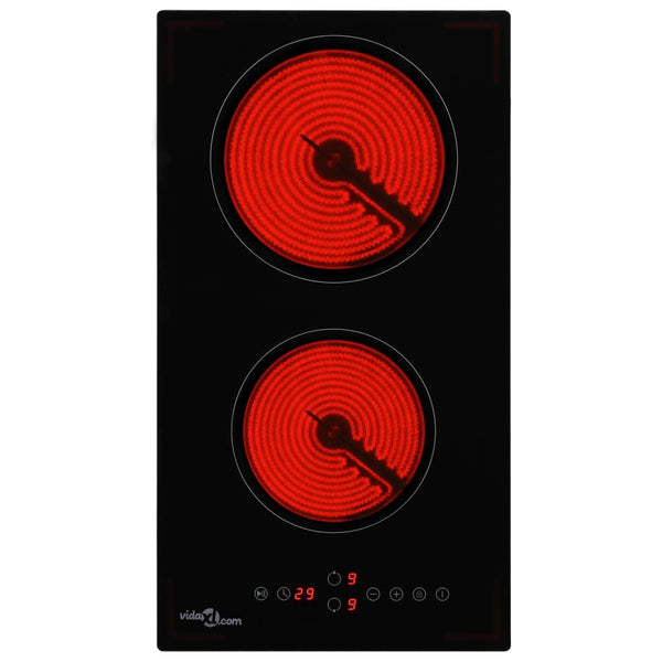 Ceramic Hob With 2 Burners Touch Control 3000 Cooktops