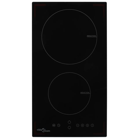 Induction Hob With 2 Burners Touch Control Glass 3500 Cooktops