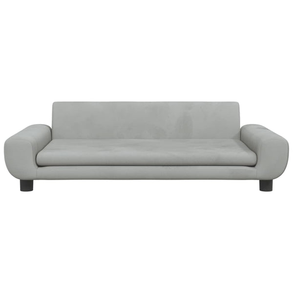 Vidaxl Dog Bed Light Grey 100X54x33 Cm Velvet Pet Beds