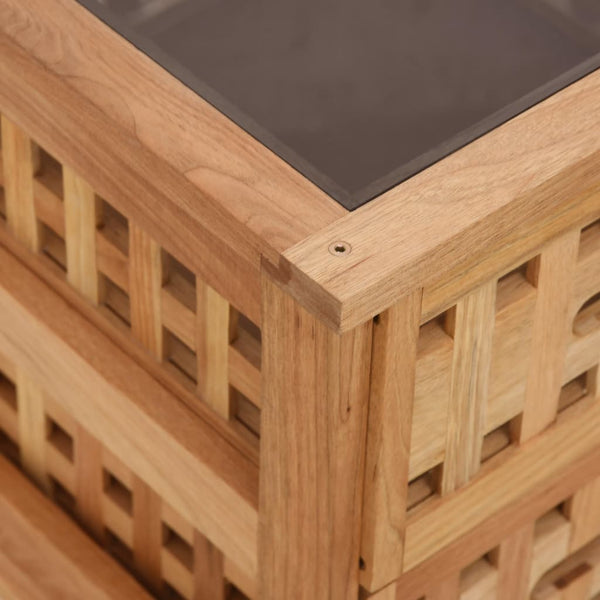 Bedside Cabinets 2 Pcs 34X34x34 Cm Solid Wood Walnut Bedside Tables