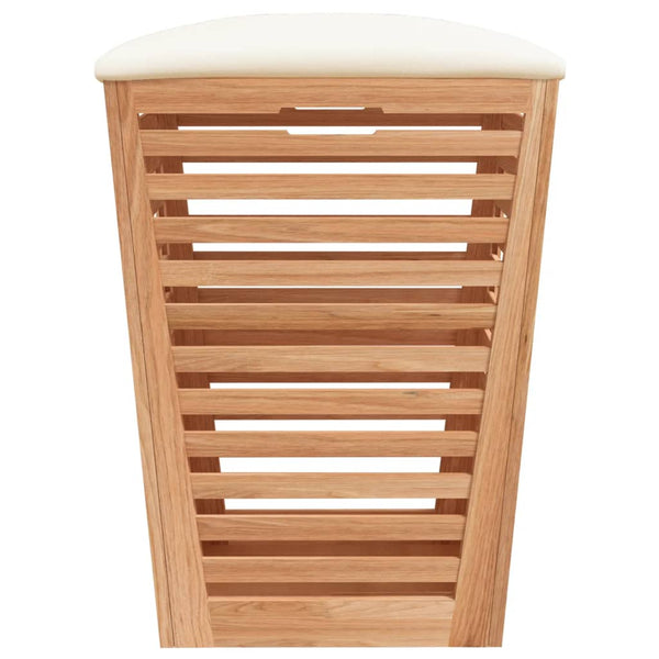 Vidaxl Bathroom Stool 40.5X40.5X56 Cm Solid Wood Walnut Benches Bar Stools