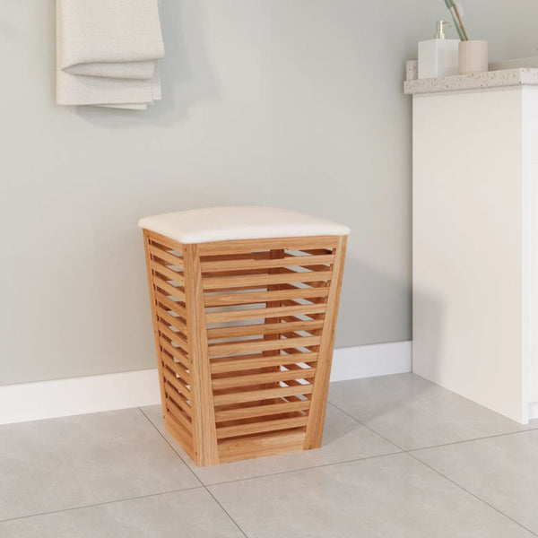 Vidaxl Bathroom Stool 40.5X40.5X56 Cm Solid Wood Walnut Benches Bar Stools