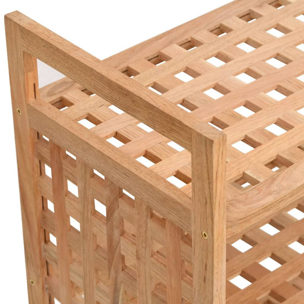 Shoe Rack With Drawer 70X27x81 Cm Solid Wood Walnut Shoe Racks