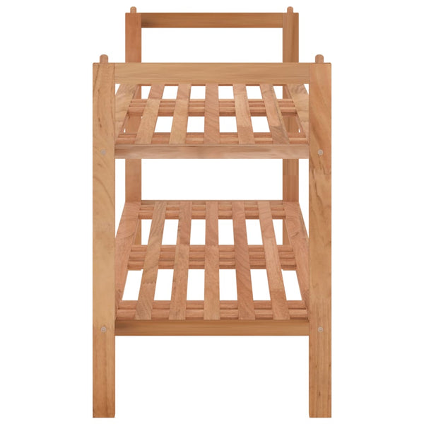 Shoe Rack 69X27x41 Cm Solid Wood Walnut Shoe Racks