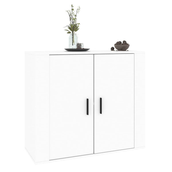 Sideboard White 80X33x70 Cm Engineered Wood Sideboards & Buffets
